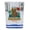 Blue, variant on Barcelona Spain Vintage Design Souvenir 2 oz Square Shot Glass – Orange