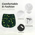 thumbnail image 4 of Yiaed Dinosaurs Print Women's Running Shorts with Liner 3 Zipper Pockets Elastic Workout Athletic Gym Yoga Shorts-Large, 4 of 7