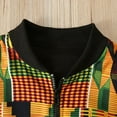 thumbnail image 4 of EnJoCho Toddler Boys Jacket Toddler Kids Girl Boy Autumn Dashiki African Windproof Coat Warm Outwear Jacket Trendy Outfits for Kids 2-3 Years, 4 of 9
