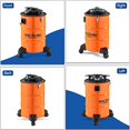 thumbnail image 3 of Aspiradora de cenizas BACOENG de 5.3 galones con sistema de filtración de doble etapa, 10 A para estufas de pellets con potente succión de 1200 W, manguera metálica de 5 pies y rueda giratoria de 360, 3 of 5