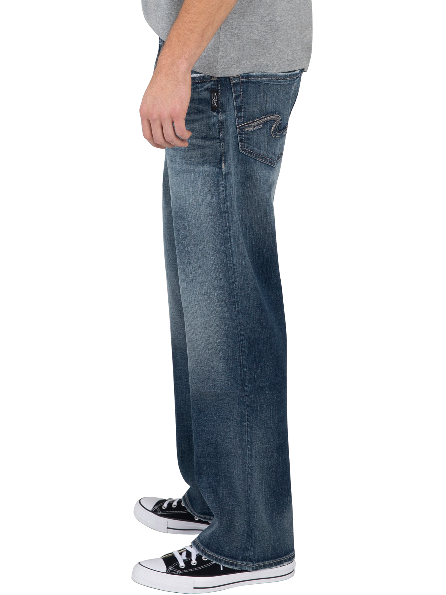 Silver Jeans Co. Men's Gordie Loose Fit Straight Leg Jeans, Waist Sizes 28-44 - image 3 of 3