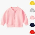 thumbnail image 2 of Zwiiyzr 1-7Y Toddler Boys Girls Solid Color Baseball Jacket Spring Fall Long Sleeve Zip Up Bomber Jacket Yellow, 2 of 8