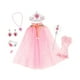 thumbnail image 2 of Disfraz de princesa para niñas con diadema, tiara, corona y cetro. Rosa, 2 of 8