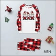 thumbnail image 2 of Odeerbi Christmas Pajamas for Family Holiday Long Sleeve Family Christmas Pajamas Matching Sets Dad Parent Child Outfit Printed Loungewear Two-Piece Sleepwear Xmas PJs Set White, 2 of 5