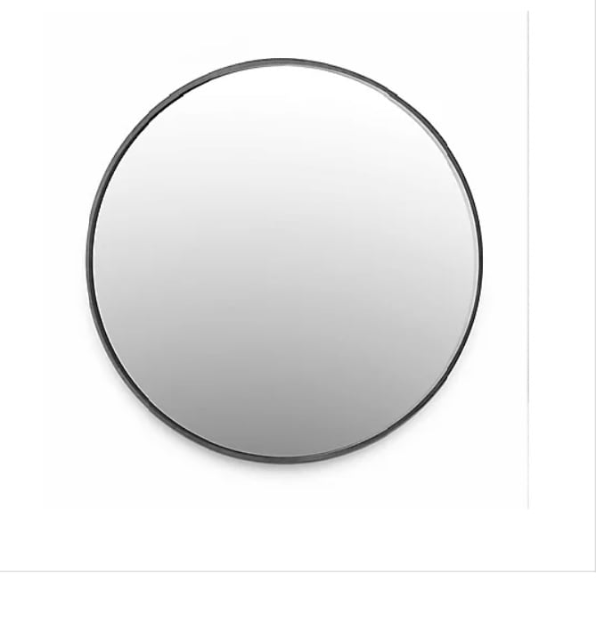 Wallbeyond 36" Round Wall Mirror with Circle Frame, GREY