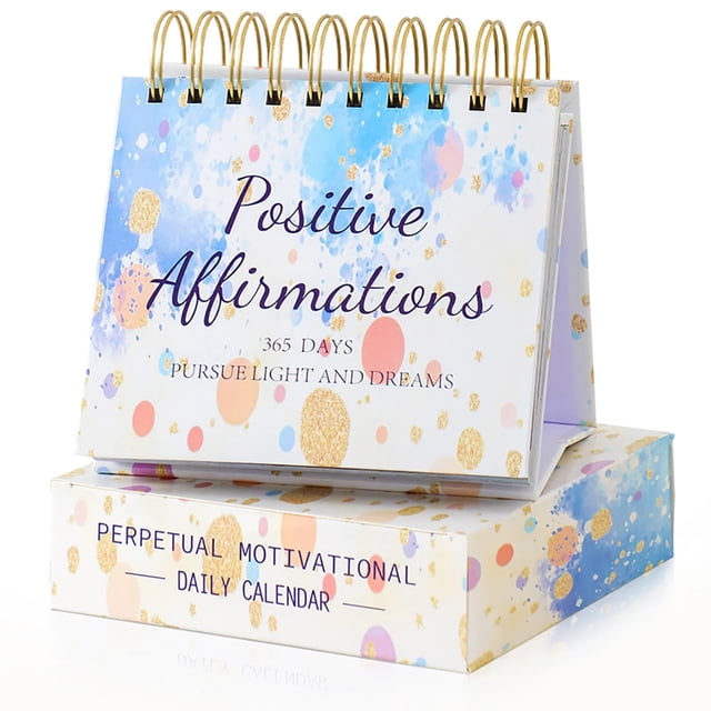 Calendario motivacional de 5,51 x 5,9 pulgadas, con citas inspiradoras, para diario. Regalos motivacionales para mujeres, decoración de escritorio inspiradora para mujeres, decoración de escritorio