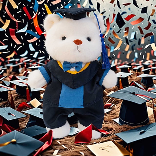 Decoración del hogar, decoración de habitaciones, decoración de paredes, recuerdos de graduación de estudiantes, juguetes, títulos de licenciatura y doctorado, muñeco de oso como regalo de graduación