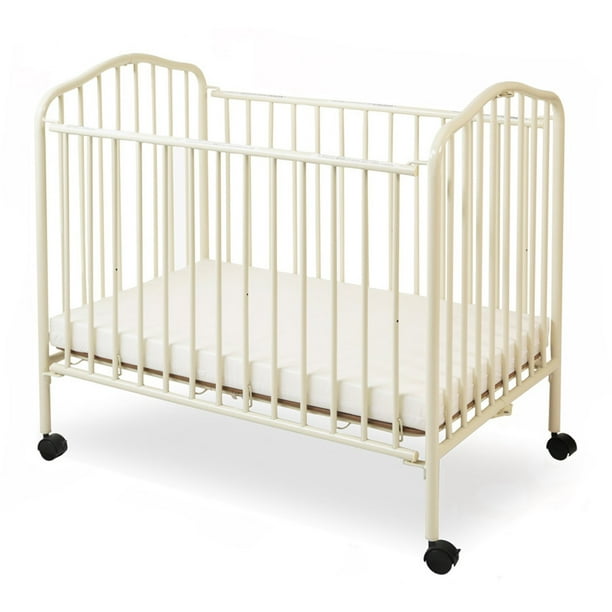 LA Baby Compact Metal Folding Crib
