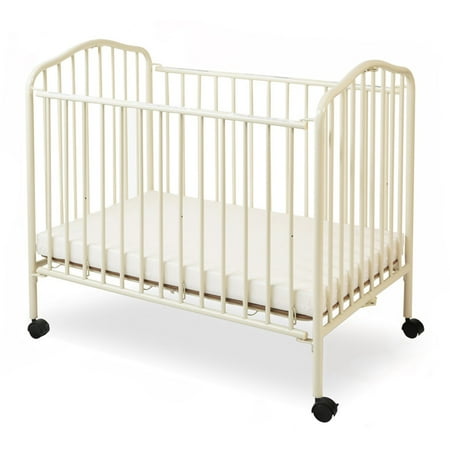 La Baby Compact Metal Folding Crib Walmart Com