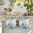 thumbnail image 4 of Coastal Green Seaweed Kitchen Towels Set of 4, Summer Beach Coral Starfish Rustic Absorbent Dish Towels for Kitchen, Microfiber Hand Towel, Quick Drying Tea Towel for Cleaning Decorative Dishcloths, 4 of 7