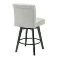 thumbnail image 5 of BARNUT Counter Stools,26"360 Free Swivel Counter Height Bar Stools with Back and Nail Head for Bar and Kitchen Island,Set of 1,Performance Fabric in Light Gray, 5 of 5