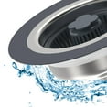 thumbnail image 3 of Homerr Stainless Steel Kitchen Sink Pop-up Core Floor Drain Strainer Plug Stainless Steel Sink Drain Strainer - 3-in-1, Leak-Proof, Fine Mesh Filter, 3 of 9