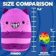 thumbnail image 2 of Cats vs Pickles - Jumbo - Chesire - 8" Bean Filled and Stuffed Plush Toy - Gold Wave, 2 of 4