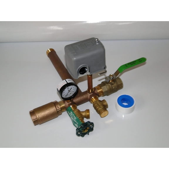 1 x 11 Tank Tee Kit with VALVES Installation Water Well Pressure Tank SQUARE D 40/60 M4 Low pressure cut-off switch NO LEAD
