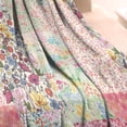 thumbnail image 3 of Pioneer Flower Floral Print Pattern Blanket,Comfortable Soft Flannel Throw Blanket,All Season,Warm Lightweight Blankets for Sofa Bed Couch Living Room Chair,30"x40", 3 of 4