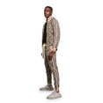 thumbnail image 4 of Men's Leopard Track Suit Set with Drawstring Waistband ST567 - Brown - 4X-Large, 4 of 7