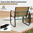 thumbnail image 2 of Gymax 3-Piece Bistro Set Patio Chairs & Side Table w/ Storage Basket Breathable Mesh Fabric, 2 of 6