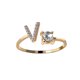 thumbnail image 1 of Exquisita moda 26 alfabeto inglés estilo anillo carta moda anillo de cobre Wmkox8yii fajkfhkj1316, 1 of 3