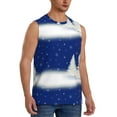 thumbnail image 2 of Fotbe Men's Christmas Fir Tree Print Men's Sleeveless Muscle Tank Tops Casual T-Shirts for Gym Workout Beach-3X-Large, 2 of 8