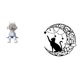thumbnail image 1 of Figura decorativa de nórdico y de metal para pared, ideal para estantería, entrada, sala de estar o como regalo para amantes de, 1 of 8