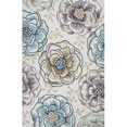 thumbnail image 1 of HomeRoots 349835 7 ft. 6 in. x 9 ft. 6 in. Polyester Ivory & Beige Area Rug, 1 of 1