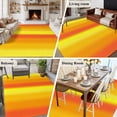 thumbnail image 5 of Yellow Orange Ombre Area Rugs 5'x7', Washable Small Throw Rugs for Laundry Room Playroom, Vertical Striped Gradient Modern Indoor Outdoor Rug Non-Slip Low Pile Carpet Runner Reversible Floor Mats, 5 of 8