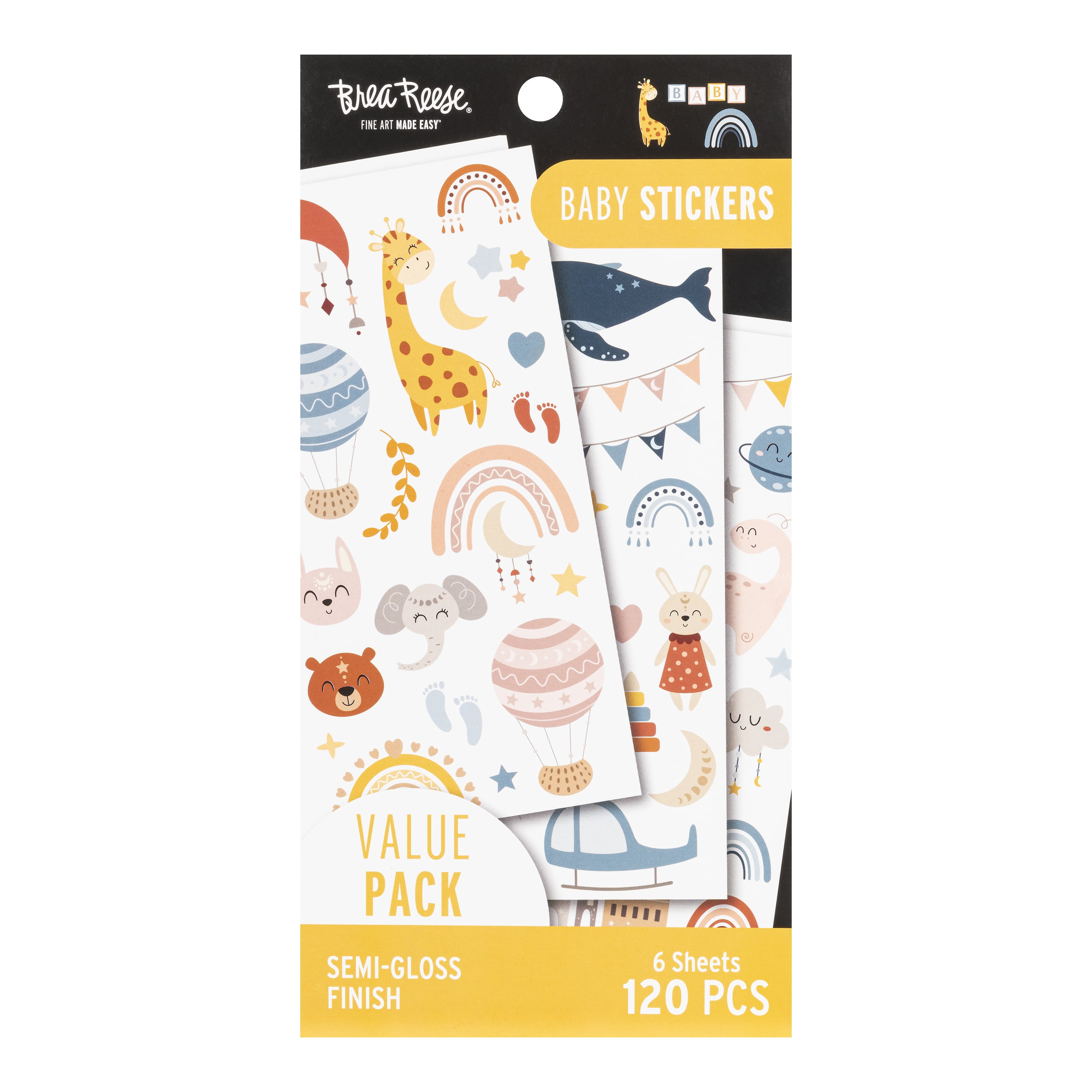(2 pack) Brea Reese® Sticker Pack - Baby Celebration