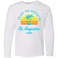thumbnail image 3 of Inktastic Summer Enjoy the Sunshine St. Augustine Florida in Blue Long Sleeve Youth T-Shirt, 3 of 5