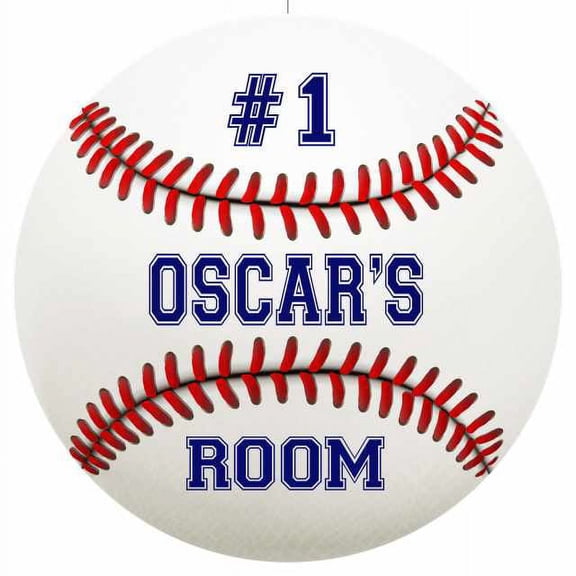 OSCAR'S Bedroom 14" Round Metal Sign Boys Room Wall Decor Gift 100140030119