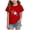 A122-Red, variant on Girls T-Shirt 2-14 Years American Flag Patriotic Print 4th of July Independence Day Outfit Casual Summer Tee Soft Versatile Classic Modern Cute(9-10Years,A122-Blue)