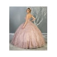 thumbnail image 2 of Elegant Quinceañera Ball Gown with Glitter Tulle, Sweetheart Neckline, Corset Back & Embellishments for Teens & Women, 2 of 4