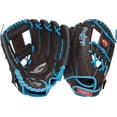 thumbnail image 1 of Rawlings | Guante de béisbol juvenil Sure Catch | Tamaño 11.5"" | Moca/Azul eléctrico | Lanzamiento con la mano derecha, 1 of 5