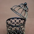 thumbnail image 3 of OULII Cage Lanterns Metal Candlestick Holders Brown Lighting Home Decor 1 Piece, 3 of 5