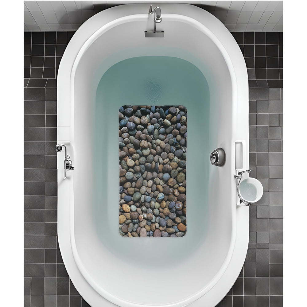 Kahuna Grip™ Non-Slip Bath & Shower Mat - River Rock (14x27)