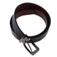thumbnail image 2 of Cinturón de piel sintética para hombre, elegante, informal, con hebilla de pasador, para oficina, trabajo, citas, color negro, 49,2 pulgadas, 2 of 15