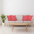 thumbnail image 4 of Ambesonne Pink Throw Pillow Cover 4 Pack, Surreal Patterns, 24", Red Yellow, 4 of 7