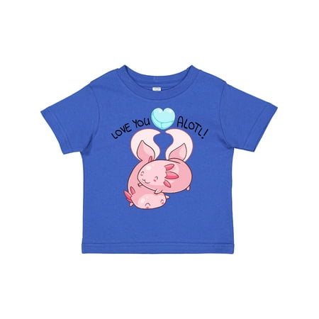 

Inktastic Love You Alotl Cute Axolotl Valentines Gift Toddler Boy or Toddler Girl T-Shirt