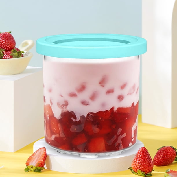 Taza de pintas de helado con tapa Tarro de helado a prueba de fugas Accesorios de cocina (E)