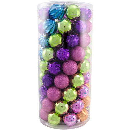 These dollar tree christmas decorations are the cutest! Holiday Time Traditional Shatterproof Christmas Ornaments, Set of 101