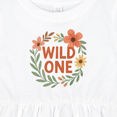 thumbnail image 4 of Inktastic Wild One Floral First Birthday Girls Baby Dress, 4 of 5