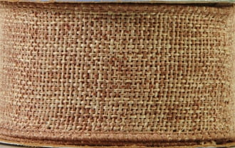 (3 pack) Offray Ribbon, Natural 1 1/2 inch Wired Linen-Look Ribbon, 12 feet