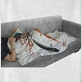 thumbnail image 6 of Japanese Soft Flannel Fleece Throw Blanket, Koi Carp Fish Couple Swimming Cherry Blossom Sakura Branch Culture Design, Cozy Plush for Indoor and Outdoor Use, 70" x 90", Orange Grey, by Ambesonne, 6 of 6
