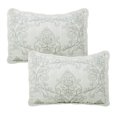 thumbnail image 5 of Home Soft Things 4-Piece Reversible Damask Embroidery Bedspread Set, Antique White, King 102"x90", 5 of 6