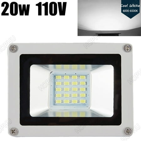 Viugreum 20W LED Floodlight Spotlight Flood light Cool White SMD Chip Outdoor Garden Landscape Yard Lamp AC 110V Security Lights Waterproof IP65 Building Plant House Tree Decor NO