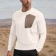 thumbnail image 1 of pstuiky camisetas de manga larga para hombre, Camiseta básica de cuello redondo y manga larga de color liso para hombre camisetas de hombre m, 1 of 5