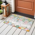 thumbnail image 4 of Entryway Rug 2'x3', Easter Small Rug for Kitchen Bathroom Door Mat Indoor Entrance, Spring Eggs Eucalyptus Leaves Wooden Grain Non-Slip Area Rugs Floor Mats Carpet Front Door Rugs, 4 of 8