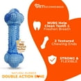 thumbnail image 3 of Nylabone Strong Chew Double Action Bone Dog Chew Toy Peanut Butter Large (1 Count), 3 of 13