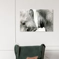 thumbnail image 2 of Wynwood Studio 'Gentle Giant' Animals Wall Art Canvas Print - Black, White, 36" x 24", 2 of 2