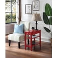 thumbnail image 2 of American Heritage Three Tier End Table With Drawer in Red Wood Finish, 2 of 7