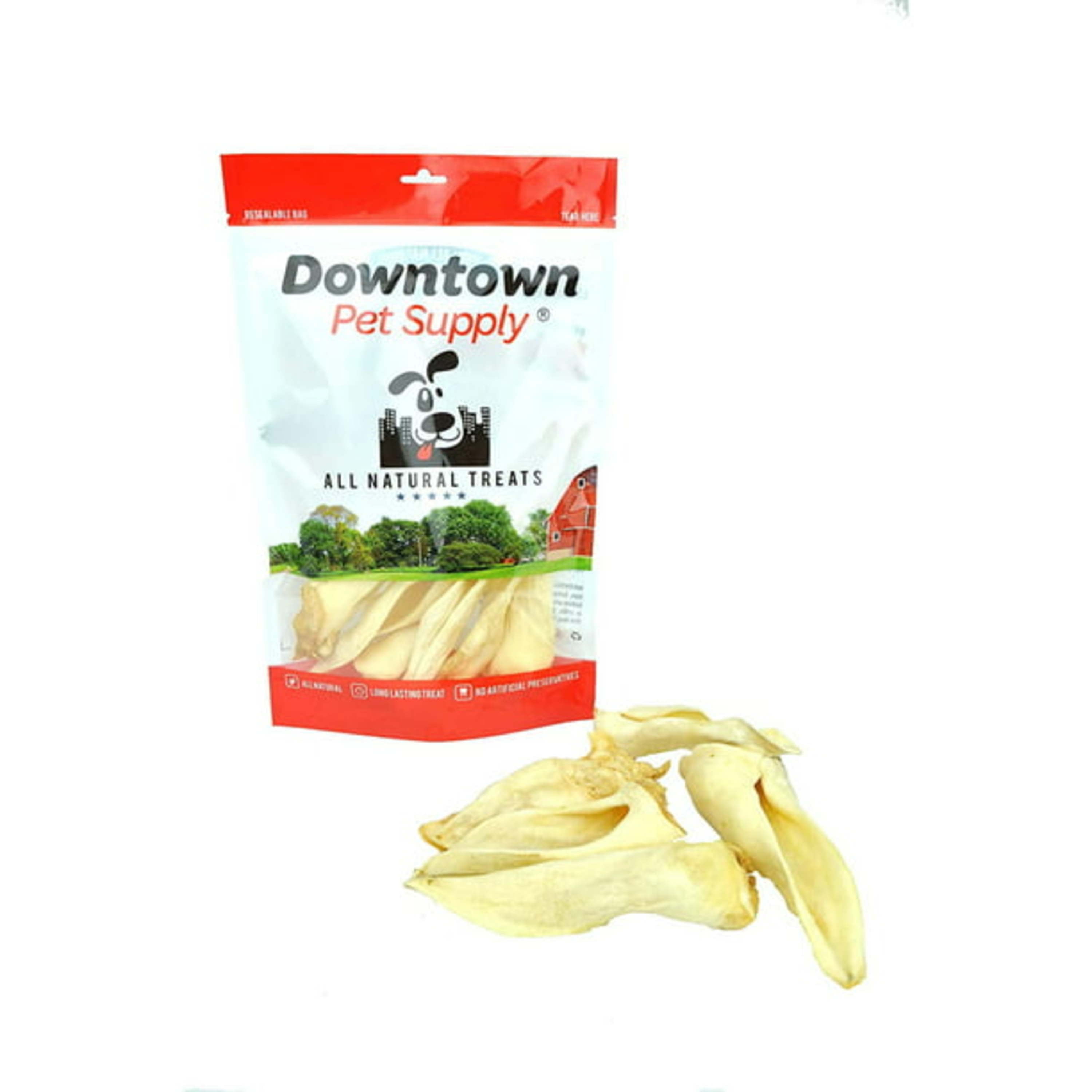 Downtown Pet Supply Long Lasting Lamb Ears for Dogs 12 Pk, Dog Chews